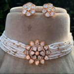 Polki Kundan and Pearls Choker Necklace Set